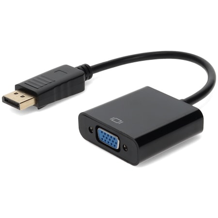 Add-On Addon 5 Pack Of 8In Displayport Male To Vga Female Black Adapter Cable DISPLAYPORT2VGA-5PK